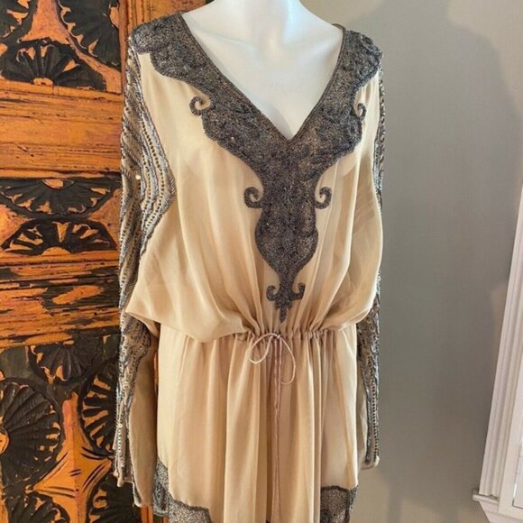 Diamond for Eden Beaded and Sequin Tunic/Dress/Cover-up One Size - Picture 2 of 7